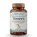 Bottle of health supplement capsules