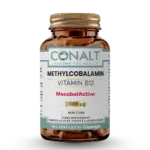 L-Theanine supplement bottle with capsules