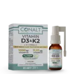 Vitamin D3 and K2 supplement bottle